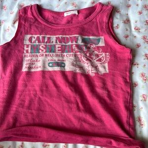 hysteric glamor baby tee tank top